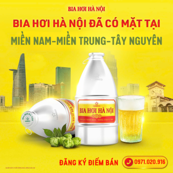 BIA HƠI HÀ NỘI Keg 2 lít của Habeco - THIẾT KẾ NÂNG CẤP - TRẢI NGHIỆM NÂNG TẦM